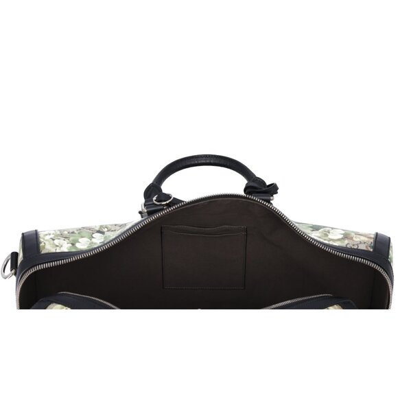 GUCCI GG Plus GG Supreme Boston Bag 406380 Beige Khaki Floral - Picture 9 of 10